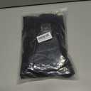 QooNoo Women Fleece Lined Tights High Waisted Pantyhose Opaque Black Sheer Translucent Winter Warm Leggings Shapewear (XL)