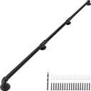 Industrial Staircase Handrails 10FT, 1.3" Hand Rails for Indoor Stairs