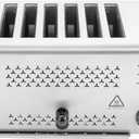 Commercial Toaster 6 Slices Conveyor Toaster Stainless Steel Bread Baking Machine Home Restaurants Bakery Use For Bun Bagel Bread Toast Meatloaf Sandwiches 1680w 110v (Patterned Model)