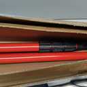 3.9-12FT Dust Barrier Poles Kit - Tool-Free Setup (4 Pack, Red)
