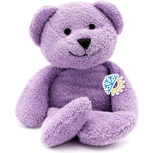 Thermal-Aid (Tumble The Lavender Bear)  Washable Heating Pad & Ice Pack for Kids  Microwave & Freezer Safe, Plush Hot/Cold Pack with Natural Corn Filling  Reusable Comfort (Zoo Purple Bear)