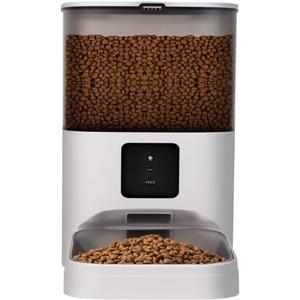 Cat Feeder Pet Smart Automatic Feeder Sensor WiFi Remote Timing and Quantitative Feeder Pet Automatic Food Feeder Pet Feeder(4L) (White)