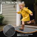Outside Doormats, Outdoor Welcome Drainage Non Slip Mat 20"x31"