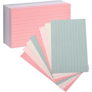 Mr. Pen- Lined Index Cards, 3"x5", 180 Cards, Morandi Colors, Bulk 3x5 Index Cards, Flashcards for Studying, School, College, Office and Home Organization, To Do List Note Cards with Ruled Lines