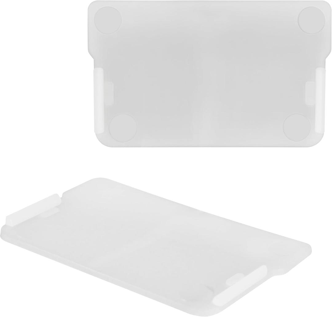 Small Plastic Drawer Dividers for Storage Cabinet, 40716 Width, 40-Pack, Clear and White (40716-40pack)