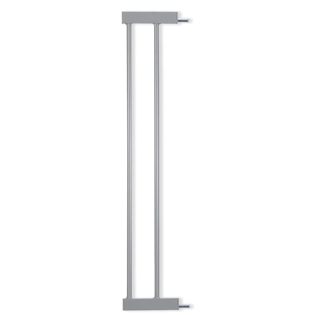BABELIO Baby Metal Gate Extension, 5.5 Inch Gray Extra Wide Pet Gate for Stairs & Doorways, Pressure Mounted Baby Gate Dog Gate, No Tools Required,30" Tall