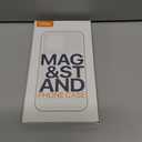 QTlier for iPhone 16 Case, 360 Rotatable Ring Stand, Raised Camera Frame, Shockproof Case Compatible with MagSafe, Case for iPhone 16, Translucent Avocado Green