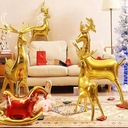 Christmas Balloons, 5 Pcs Christmas Foil Balloons Large Reindeer Balloon Santa's Sleigh Mylar Balloons for Holiday, 4D Elk Set, Inflatable Standing Reindeer for Xmas New Year Party Decorations