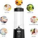 Mulli Portable Blender,USB Rechargeable Personal Mixer for Smoothie and Shakes, Mini Blender with Six Blades for Baby Food,Travel,Gym
