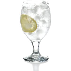 Red Co. Belluno Classic Clear Glasses for Water, Juice, Liquor - Wine Goblets - Set of 4 (13.5 Ounces)