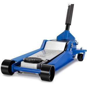 A A IN Hydraulic Low Profile Service/Floor Jack with Dual Piston Quick Lift Pump, 4 Ton (8,000 lb) Capacity, Blue