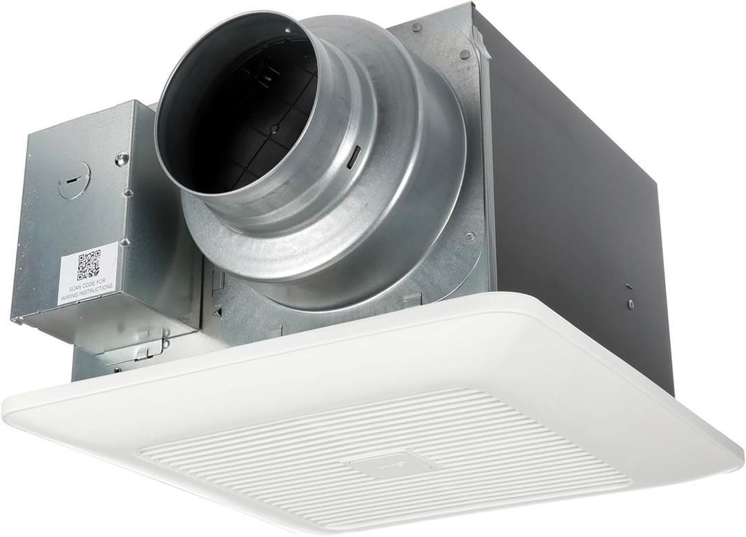 Panasonic WhisperGreen Select Dual Speed Ceiling Mount Exhaust Fan, Customizable, 30 to 110 CFM, FV-0511VKS2