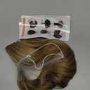 FELENDY 16" Ponytail Extension Long Curly Wavy Ponytails Clip in Claw Hair Extension Pony Tails Natural Looking Synthetic Hairpiece for Women Light Brown mix Ash Blonde