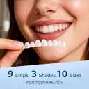 Temporary Tooth Repair Kit: Moldable Thermal Beads Replacement Kit Replace Missing or Broken Tooth Filling The Gap - Come with 3 Shades 10 Size