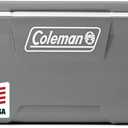 Coleman Classic Series Insulated Portable Wheeled Cooler, Leak-Resistant Outdoor Hard Cooler Keeps Ice up to 5 Days, 100-Quart (Rock Grey)