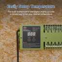 Utility Heater with Built-In Thermostat, 600W Electric Pump House Heater 120V, HPA600 Multifunction Convection Heater, Freeze Protection in Pump Houses, Utility Rooms, etc, Army Green