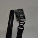 DaQin Flower Engraved Band Compatible with Apple Watch Bands 44mm 42mm 45mm 46mm for Women, Soft Silicone Strap With Decorative for Apple Watch Charms for iWatch Series 11 10 9 8 7 6 5 4 3 2 1 SE (Black Band/Silver Love)