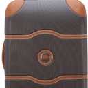 DELSEY PARIS Chatelet Air 2.0 Hardside Luggage with Spinner Wheels, Chocolate Brown, Carry on 20 Inch