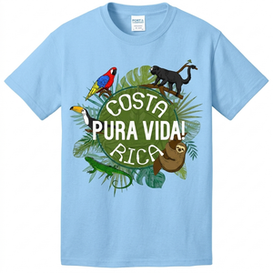 Pura Vida Costa Rica T-Shirt! Party Animals! T-Shirt, Medium