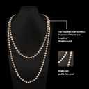 Cizoe 1920s Accessories Set for Women, Flapper Accessory Great Gatsby Costume Headband Flapper Necklace 20s Gloves (Ch)