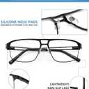 Blue Light Blocking Aviator Reading Glasses Men Cool Lightweight Metal Computer Readers Sunglasses Spring Hinge 3 Pack