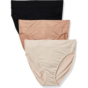 Warner's Women's Allover Breathable Hi-Cut Panty (Large)