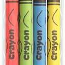 Bulk Crayons 100 Pack (25 Sets of 4) - Individually Wrapped Crayons Party Favors for Kids, Restaurants, Classrooms, Birthday Goodie Bags, School Supplies, Travel, Toddler Coloring, Non-Toxic