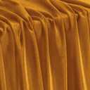 KKJIAF Gold Stretch Velvet Fabric 60 Inch Wide, 5 Yard Soft Stretchy Fabric for Sewing Clothes, Apparel, Costume, Crafts - 90% Polyester 10% Spandex
