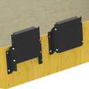 MJ-1-DP Jack Plate 4'' Setback Small Engine Jack Plate Adjustable Outboard Engine Jack Plate for Boats, Up to 35HP, Manual Height Adjustment, Includes Mounting Hardware (Black)