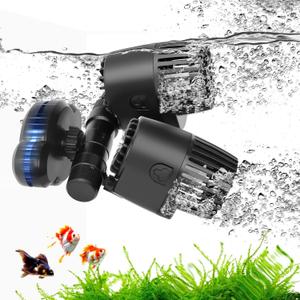 AQQA Aquarium Wave Maker - 4277GPH Fish Tank Wavemaker Magnetic Mount Suction /360+180Adjustable Double Powerhead/Ultra-quiet Circulation Pump,For Freshwater Saltwater