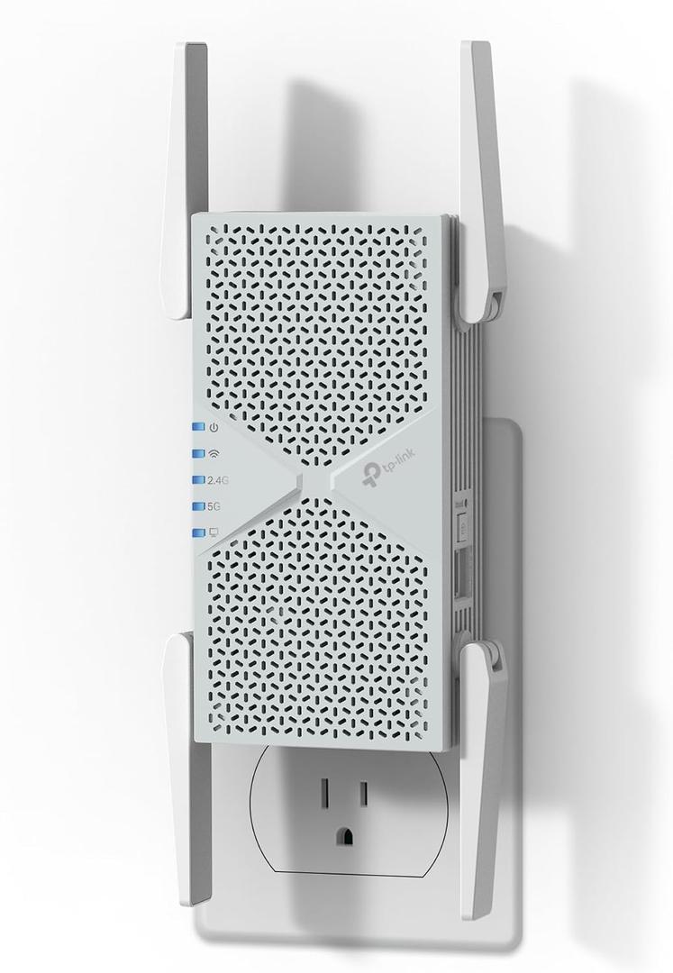 TP-Link BE6300 Wi-Fi 7 Range Extender RE403BE w/ 2.5G Port | 6.3 Gbps Dual-Band Wireless Repeater | Internet Signal Booster for Home | Up to 2800 sq.ft, 64 Devices | MLO, EasyMesh | No 6 GHz Band