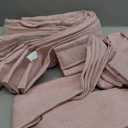 Light-Pink Floor to Ceiling Semi Sheer Extra Long Curtains 108 Inches Length for Office, Pinch Pleat Linen Light-Filtering Privacy Curtain That Let Light in Sunroom Baby Pink 108 Inch Drapes 2 Panels