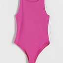 MANGOPOP Tank Top Crewneck Bodysuits for Women Sleeveless Bodysuit Basic XL
