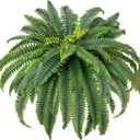CQURE 48" Large Fake Fern Artificial Ferns for Outdoors,88 Fronds Realistic Artificial Boston Ferns Leaves Bush Plant for Indoor Outdoor Garden Porch Decor(Lifelike,UV Resistant,No Maintenance)