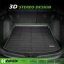 Floor Mats & Cargo Liner Set Fit for 2024 2025 2026 BMW 5 Series G60 (530i/530i xd/540i/540i xd) All Weather Protection TPE Anti-Slip Automotive BMW 5 Floor Liners Custom Accessories - Black