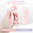 Pinkiou Heated Eyelash Curler for Women,Fast Heat up,Electric Eyelash Curler with Color-Changing Silicone Pad & Overlay Heating, USB-C Rechargeable,2 Temperature Control,Long-Lasting Lash Curler