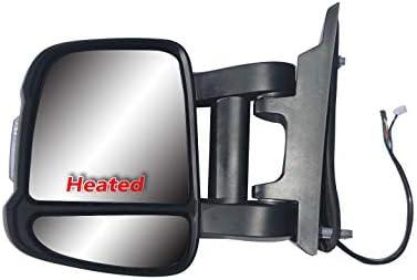 LONGLING Replacement Extension Long Arm Driver Left Side Mirror Manual Folding Electric Heated Glass with Signal Light Fit RAM Promaster 1500 2500 3500 From 2014 to Onward LONGLING Replacement Extension Long Arm Driver Left Side Mirror Manual Folding Electric Heated Glass with Signal Light Fit RAM Promaster 1500 2500 3500 From 2014 to Onward