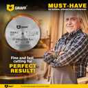 5-1/2 Inch Carbon Steel Circular Saw Blade for Wood, Plywood, Laminate, Drywall, Plastic  130T Wood Cutting Disc with 3/8 Inch Arbor from GRAFF