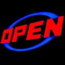25''x13'' Open Sign for Business Remote and Timer Controled Open Signs High Visibility and Dimmable Business Sign Window Led Signs for Shop, Bar, Restaurant  Green and Blue