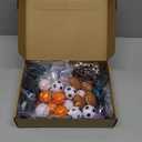 Panelee 16 Sets Sports Party Favors Baseball Soccer Basketball Football Birthday Supplies 16 Drawstring Bags 16 Charm Bracelets 16 Mini Foam Balls for Gift Fillers Games Rewards Supplies