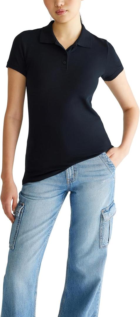 Aeropostale Women's Aero Uniform Polo Short Sleeve, XL