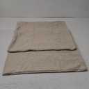 Woaboy Pack of 2 24x24 Inch Decorative Boucle Throw Pillow Covers Textured Square Pillowcaes Accent Euro Solid Cozy Soft Cushion Covers Home Decor for Sofa Couch Living Room Home Decor,Natural Beige