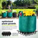 Plant Riser – Modular Pot Spacer for Grow Bags, Planters & Containers – UV-Resistant Drainage Tray for Airflow, Root Health & Cleaner Surfaces (Standard Black, 5 Pack)