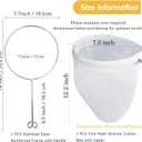 WMKGG Ultra Fine Reusable Filter Bags with Stainless Steel Handle for Nut Milk, Coffee, Milk, Butter, Juices and Fresh Cheese (Medium Size)