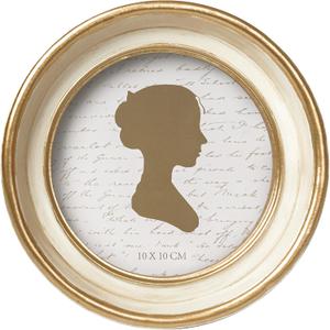 AELS 4x4 Inch Vintage Picture Frame, Elegant Antique Photo Frames with Glass Front, Photo Display, Tabletop Wall Hanging, Gift Ideas, Off-white Oval with Gold Trim