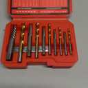 14 Pieces Screw Extractor Set, Left Hand Drill Bits Set for Removing Stripped Screws and Broken Bolts 35# Cr-Mo & 6542 HSS Steel Cobalt Easy Out Screw Extractor Set Broken Bolt Extractor Kit