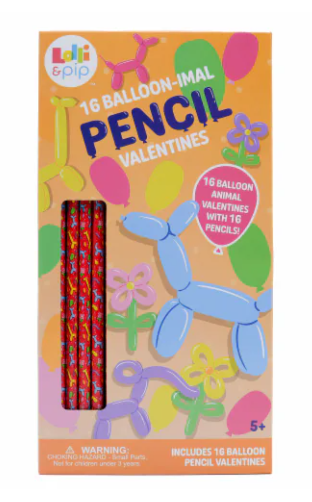2pcs Lolli & Pip™ Balloon-imal Valentine's Day Exchange Pencils