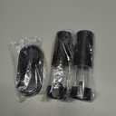 Electric Salt and Pepper Grinder Set Automatic Battery Pepper Mill Shakers Adjustable Coarseness Upgraded Larger Capacity with Led Home and Kitchen Appliances Birthday Gifts for Women Mom (Black/Black)