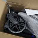 Collapsible Wagon Cart with Wheels Foldable - Folding Utility Heavy Duty Wagons Carts for Grocery Sports Garden Shopping Camping Wheelbarrows (Black, 120L)