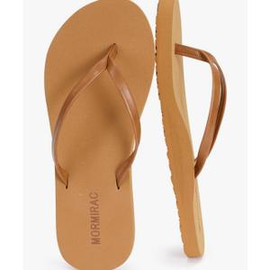 Womens Slim Leather Comfortable Flip Flops Summer Beach Thong Sandals Arch Support Non Slip 7
